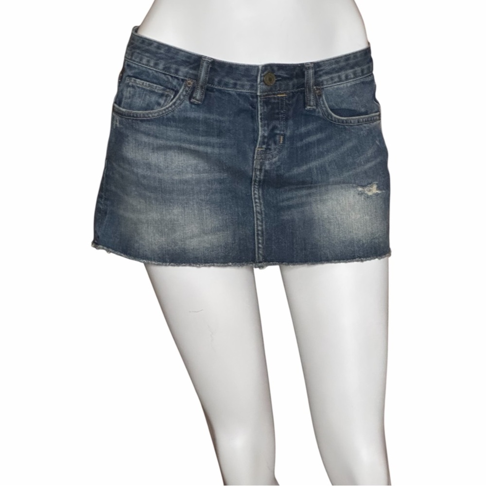 All Saints Denim Mini Skirt